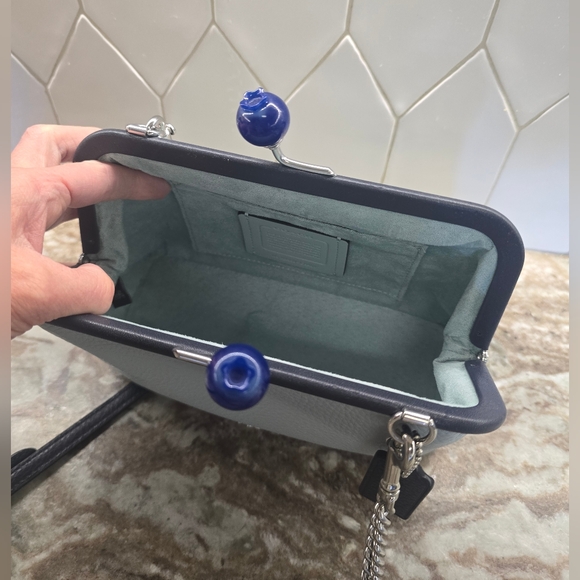 NWT Coach Nora Blueberry Kisslock Crossbody - Picture 3 of 3